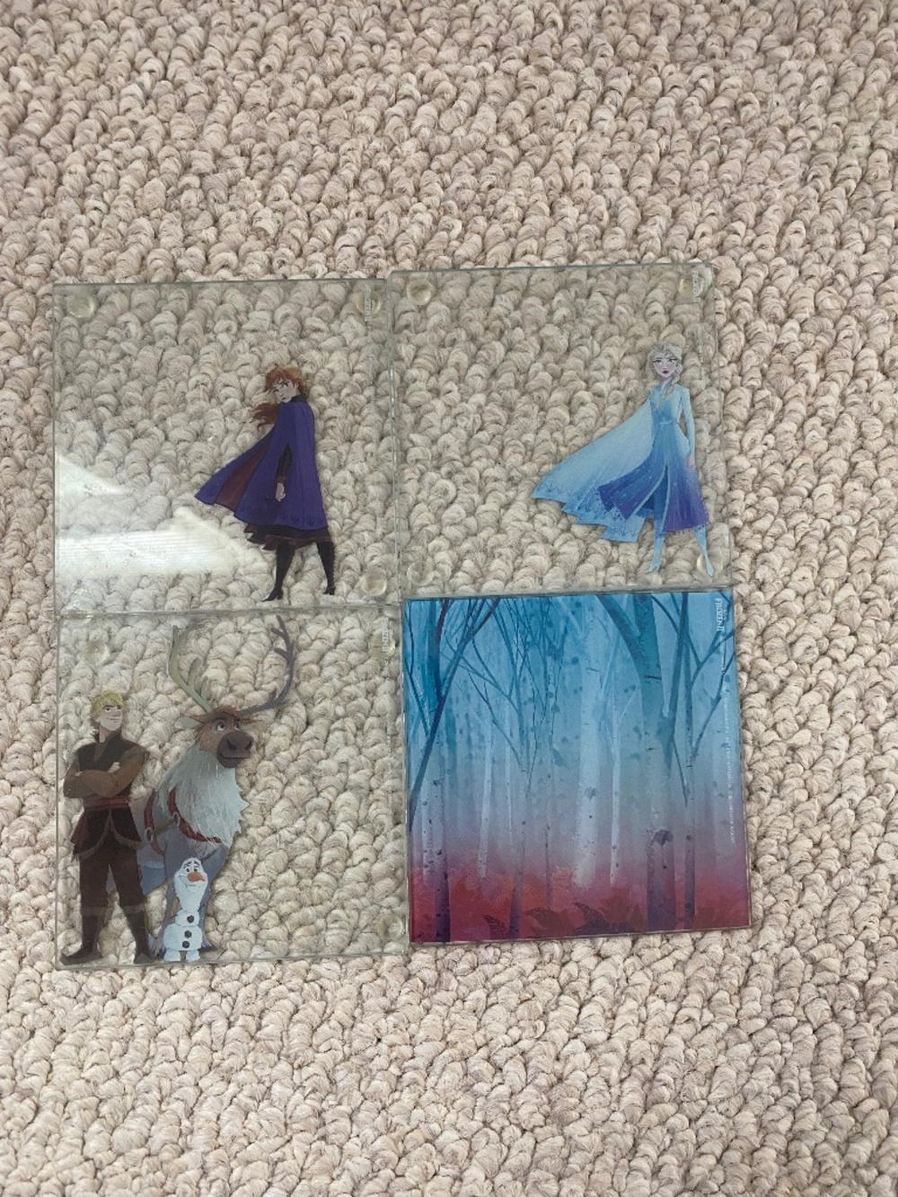 Vandor Disney Frozen Glass Coaster Set of 4